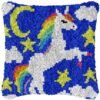 Dream of Unicorns - Latch Hook Pillow Kit