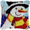 Dressed Up Snowman - Latch Hook Pillow Kit