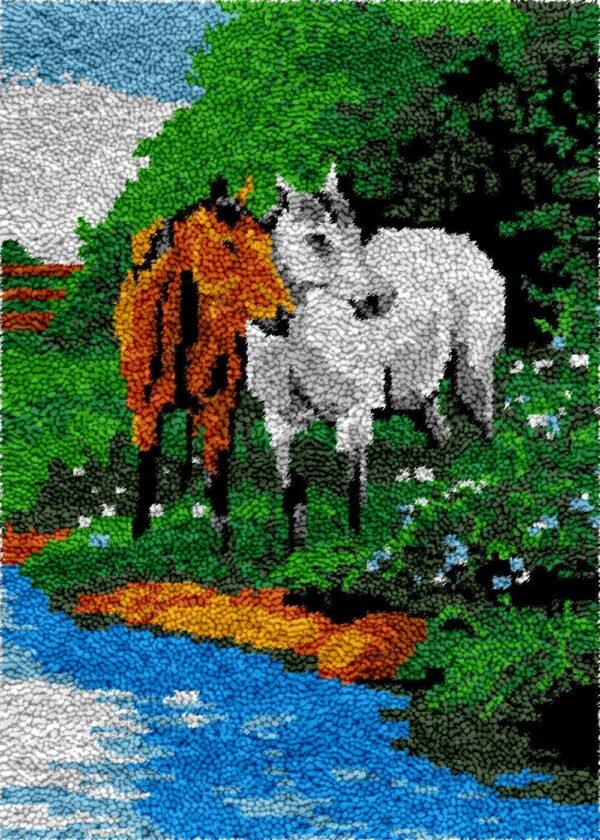 Drink from the Stream - Latch Hook Rug Kit