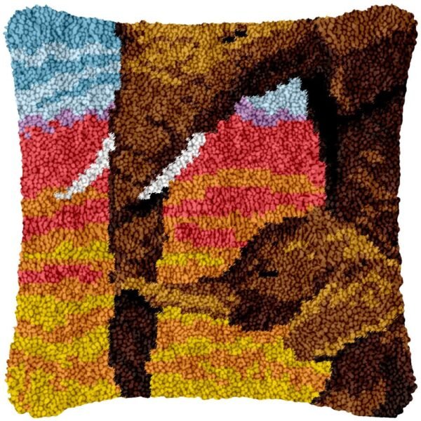 Dusk Elephant - Latch Hook Pillow Kit