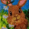 Easter Bunny - Latch Hook Rug Kit