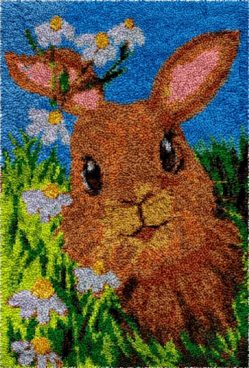 Easter Bunny - Latch Hook Rug Kit