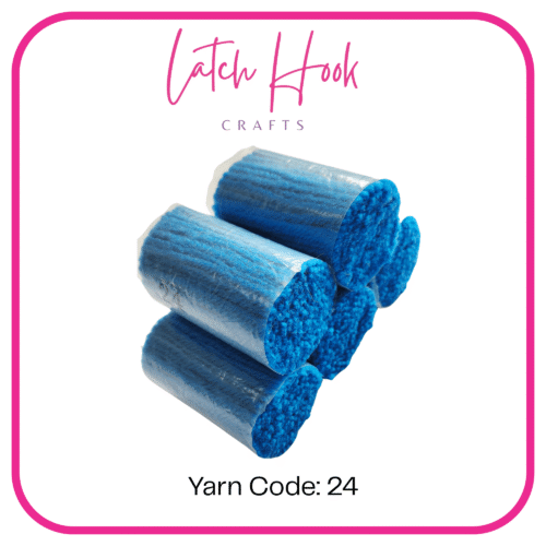Electric Azure Latch Hook Yarn