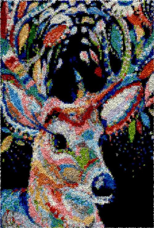 Elegant Deer - Latch Hook Rug Kit