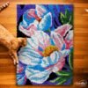 Elegant Magnolias - Latch Hook Rug Kit