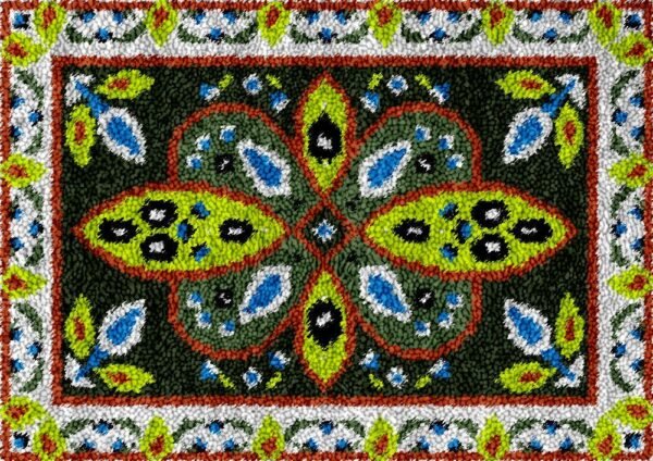 Elegant Rug (Lime) - Latch Hook Rug Kit