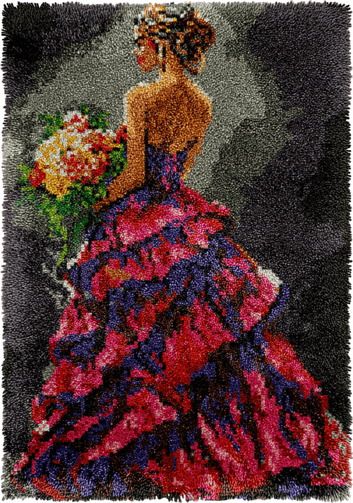 Elegant Woman - Latch Hook Rug Kit