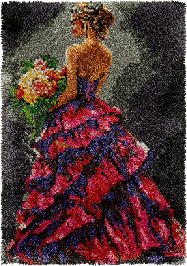 Elegant Woman - Latch Hook Rug Kit