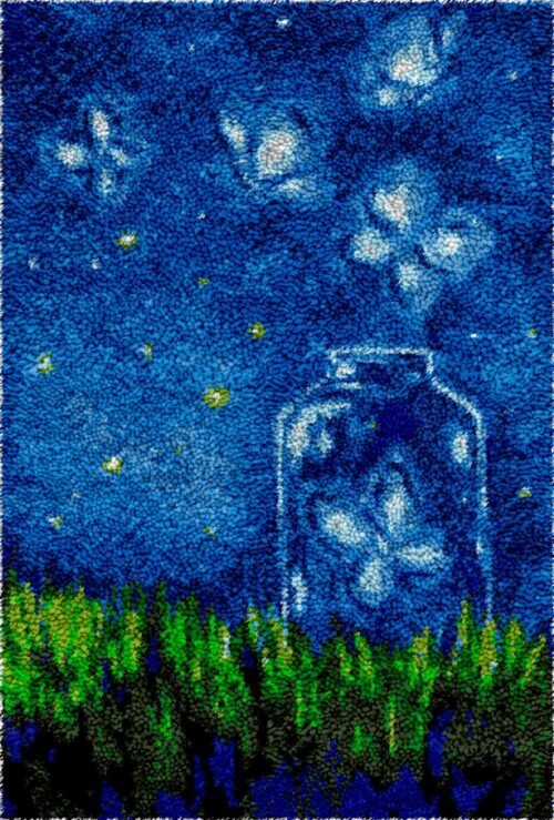 Enchanting Fireflies - Latch Hook Rug Kit