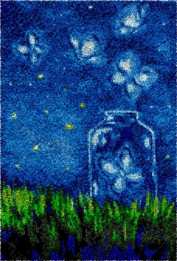 Enchanting Fireflies - Latch Hook Rug Kit
