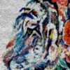 Ethnic White Tiger - Latch Hook Rug kit