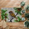 Eurasian Tree Sparrow - Latch Hook Rug Kit