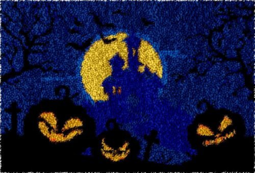 Evil Pumpkins - Latch Hook Rug Kit