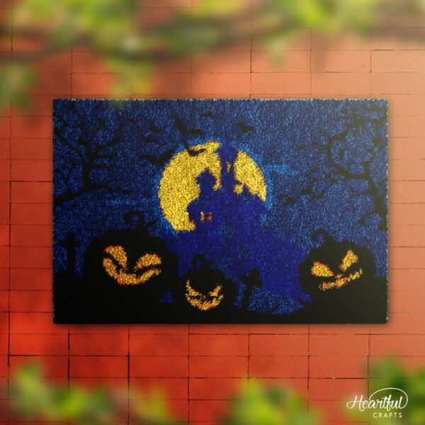 Evil Pumpkins - Latch Hook Rug Kit
