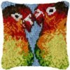Exotic Birds - Latch Hook Pillow Kit