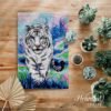 Extraordinary White Tiger - Latch Hook Rug Kit