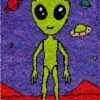 Extraterrestrial Life - Latch Hook Rug Kit