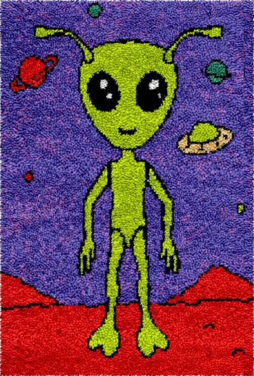 Extraterrestrial Life - Latch Hook Rug Kit
