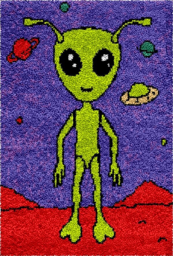 Extraterrestrial Life - Latch Hook Rug Kit