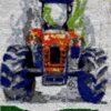 Farm Tractor - Latch Hook Rug Kit