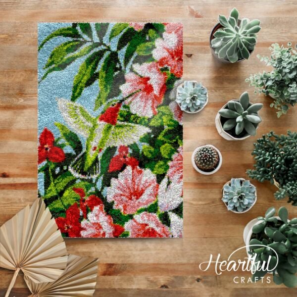 Fearless Hummingbird - Latch Hook Rug Kit (US Stock)