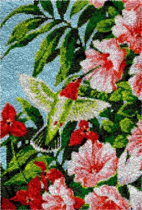 Fearless Hummingbird - Latch Hook Rug Kit (US Stock)