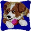 Fetch Time - Latch Hook Pillow Kit