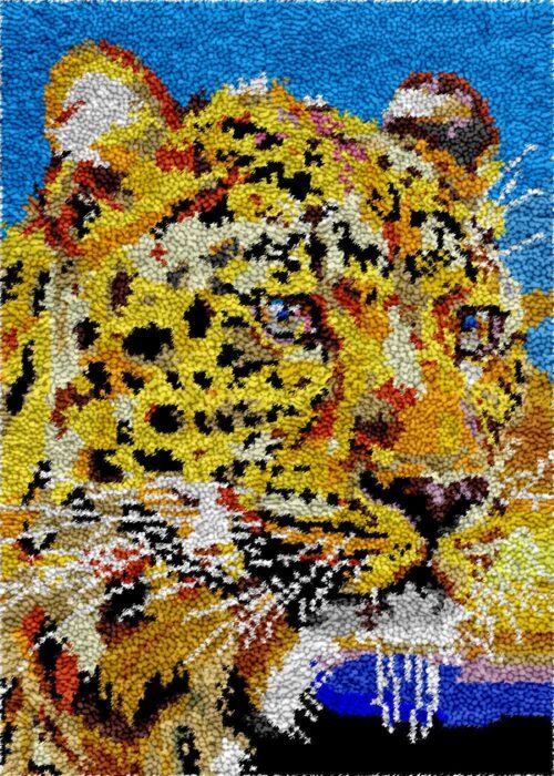 Fierce Cheetah - Latch Hook Rug kit