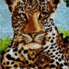 Fierce Leopard - Latch Hook Rug Kit