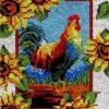 Fighting Rooster - Latch Hook Rug Kit