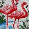 Flamingo Sweethearts - Latch Hook Rug Kit