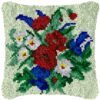 Floral Arrangement - Latch Hook Pillow Kit