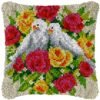 Floral Comfort - Latch Hook Pillow Kit