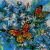 Flowers and Butterflies - Latch Hook Rug Kit