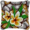 Flowers in the Pond - Latch Hook Pillow Kit