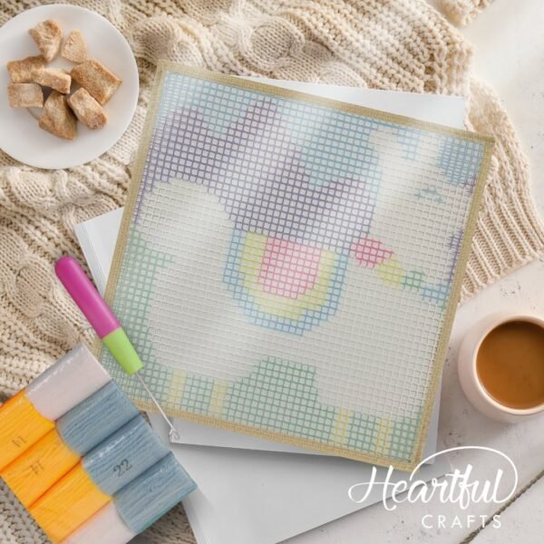 Fluffy Llama - Latch Hook Kit for Kids