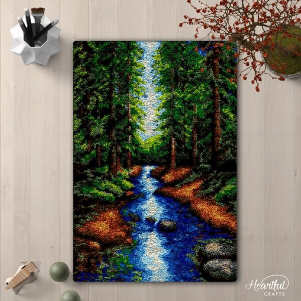 Forest Stream - Latch Hook Rug Kit