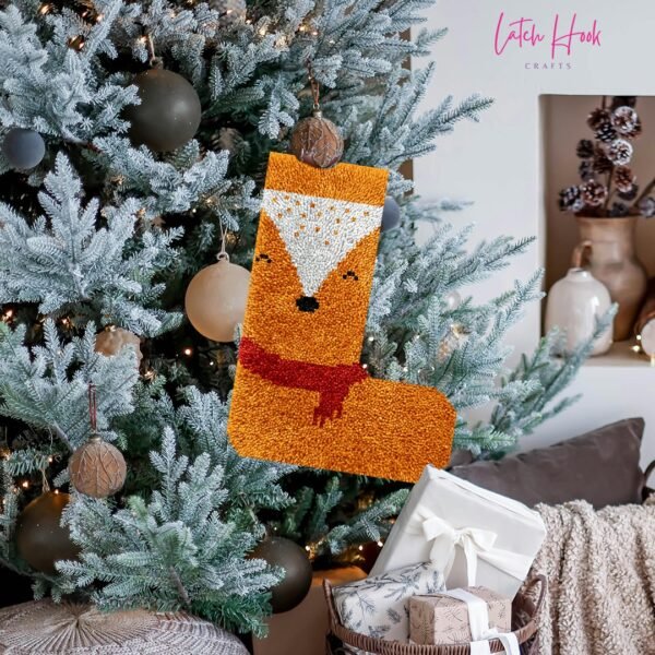 Fox Socks - Latch Hook Stockings Kit