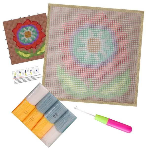 Fresh Flower - Latch Hook Kit for Kids