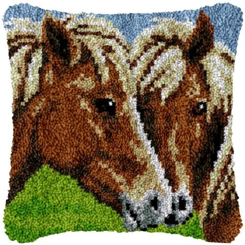 Friendly Nudge - Latch Hook Pillow Kit