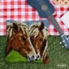 Friendly Nudge - Latch Hook Pillow Kit