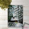 Frosted Cabin - Latch Hook Rug Kit