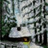 Frosted Cabin - Latch Hook Rug Kit