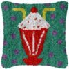 Frothy Shake Dots - Latch Hook Pillow Kit