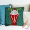 Frothy Shake Dots - Latch Hook Pillow Kit
