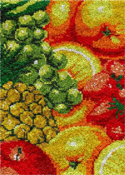 Fruit Basket - Latch Hook Rug Kit