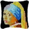 Girl with a Pearl - Latch Hook Pillow Kit