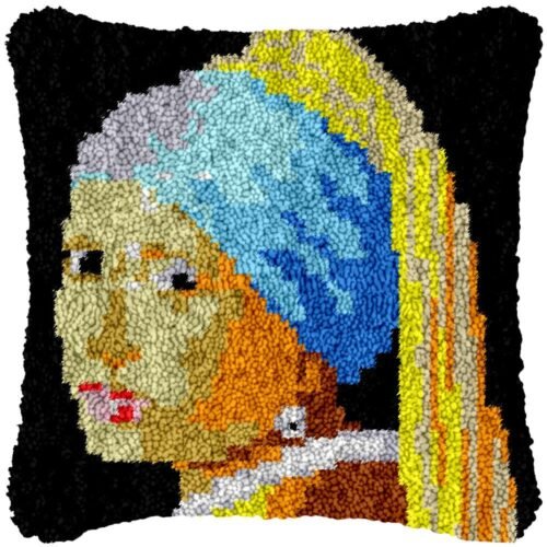 Girl with a Pearl - Latch Hook Pillow Kit