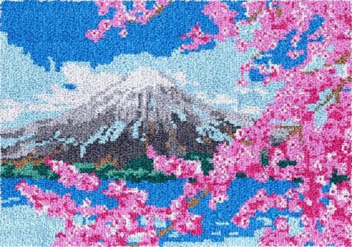 Glimpse of Mount Fuji - Latch Hook Rug Kit
