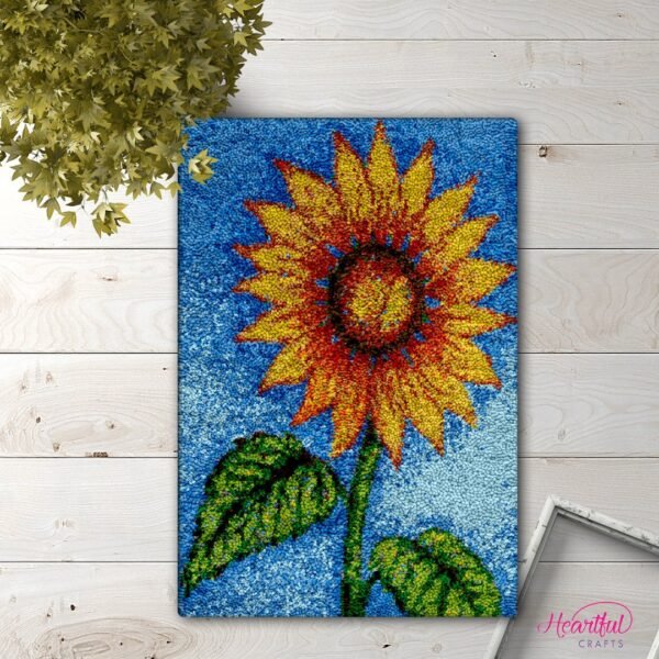 Golden Sunflower - Latch Hook Rug Kit